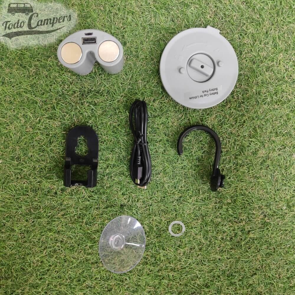 Ducha eléctrica plegable de 10 litros con carga USB 6/7