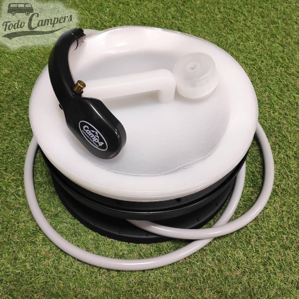 Ducha eléctrica plegable de 10 litros con carga USB 5/7