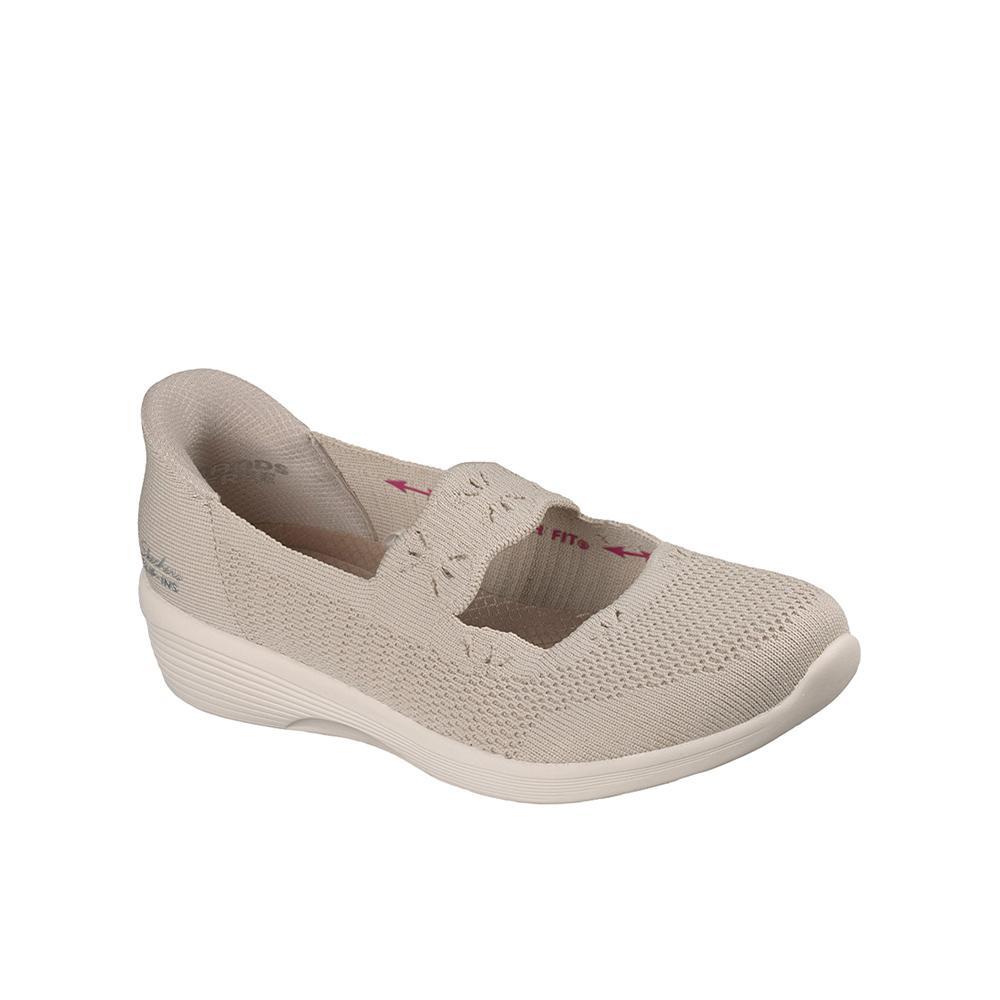 Sapatilhas Tipo Merceditas Skechers Mulher Slip-ins Arya Sutil Gleam Natural 2/4