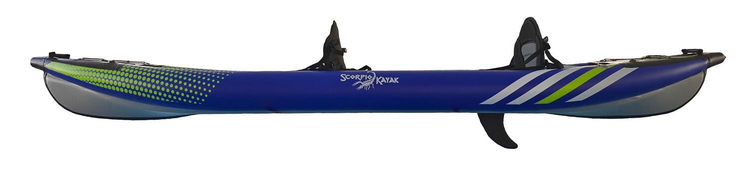 Kajak dwuoosobowy pompowany do pływania Scorpio kayak Hybrid New II zestaw 5/5