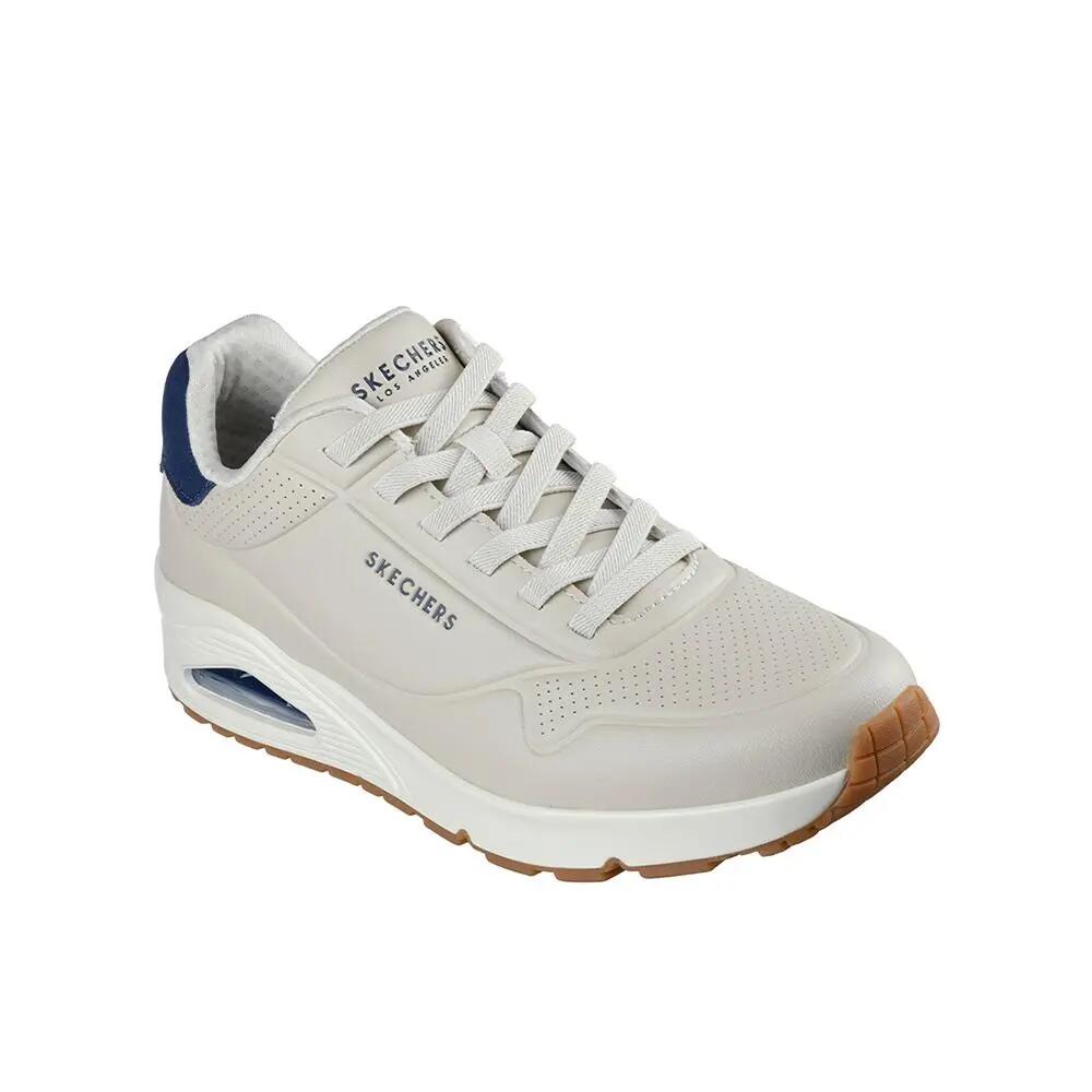 Sapatilhas Skechers Homem Uno Tailored Air Natural Azul 2/4