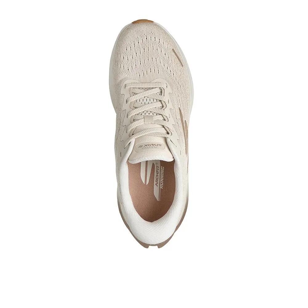 Zapatillas Skechers Mujer Aero Spark Beige 3/4