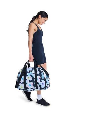 Mittleres Sport-Dufflebag FEEL HAPPY Schwarz Frauen