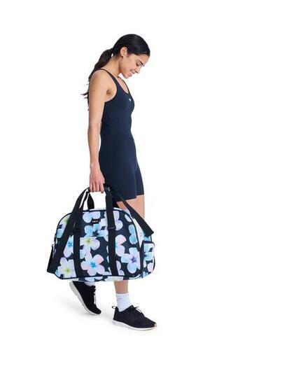 Mittleres Sport-Dufflebag FEEL HAPPY Schwarz Frauen