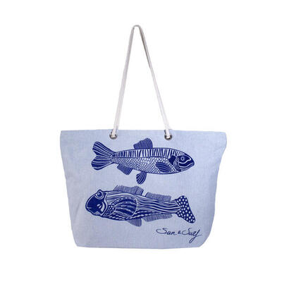 BORSA FOUTA STAMPATA PESCI