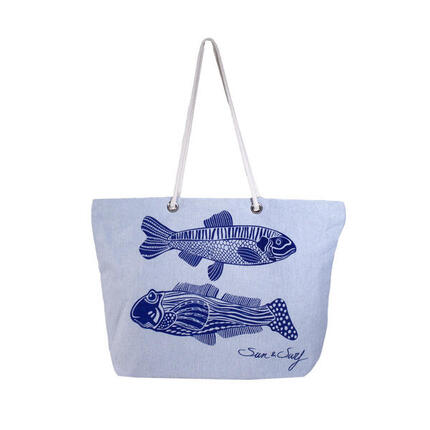 SAC FOUTA IMPRIMÉ POISSONS