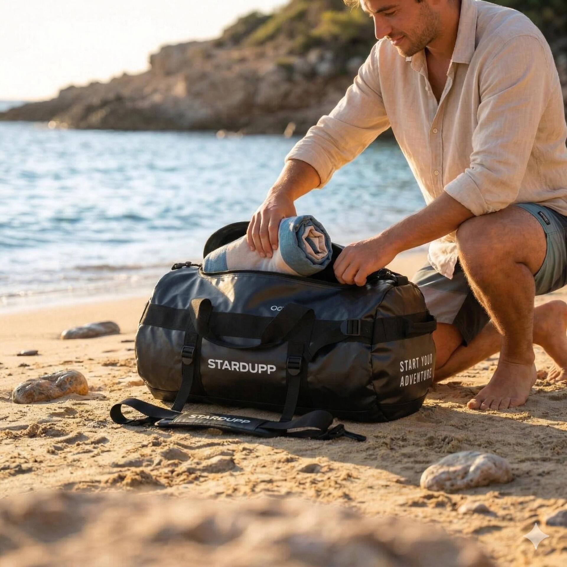 Stardupp Waterproof PRO Duffel Bag 60 Liter – Wasserdichte Sporttasche (IP64) 5/7