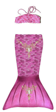 Set Sirène Enfant PRINCESS (queue + haut de bikini) TAILLE XS 6+