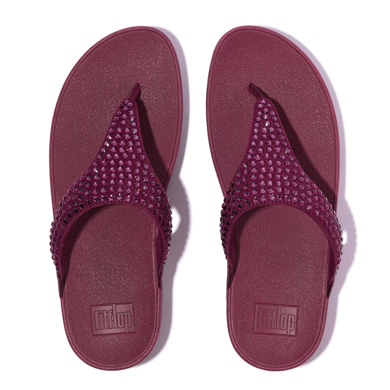 Chanclas de dedo para mujer FitFlop Lulu Maxi-Crystal 4/7
