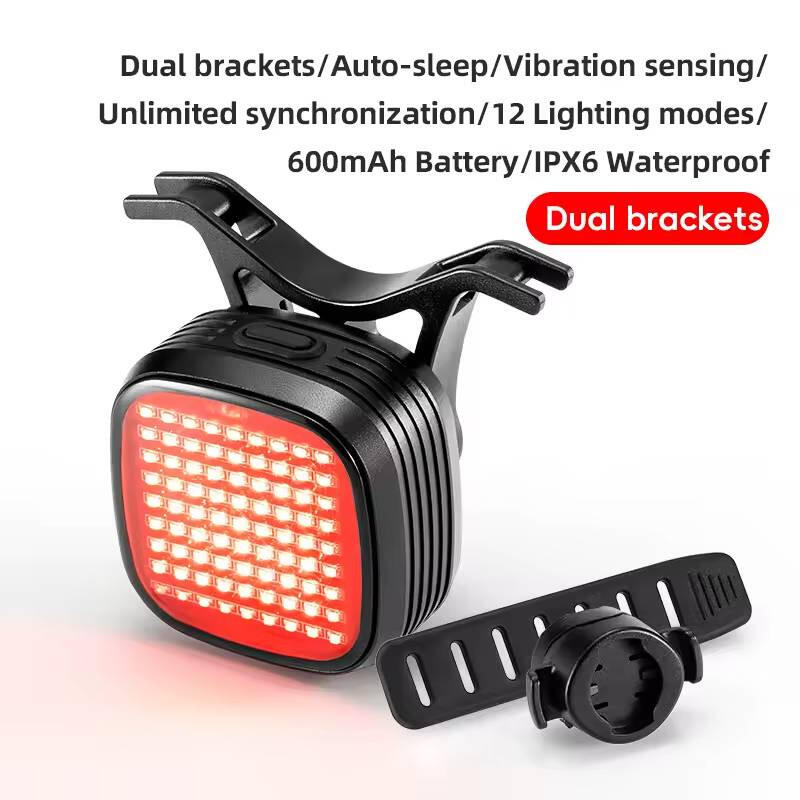 Tylna lampka rowerowa LED Rockbros 24320004001 wodoodporna IPX6 4/7