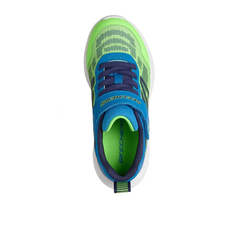 Sapatilhas Skechers Menino Microspec Velocity em Azul 3/4