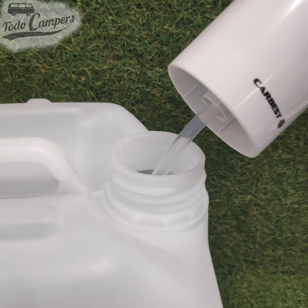 Dispensador de agua portátil a batería USB Carbest para garrafas - Blanco 3/7
