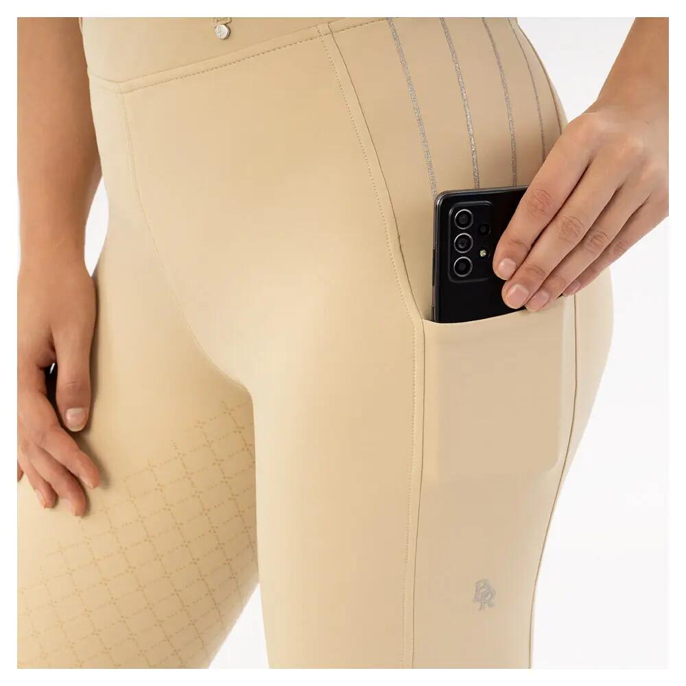 Pantalón de equitación Full Grip BR Equitation Kelly 3/4