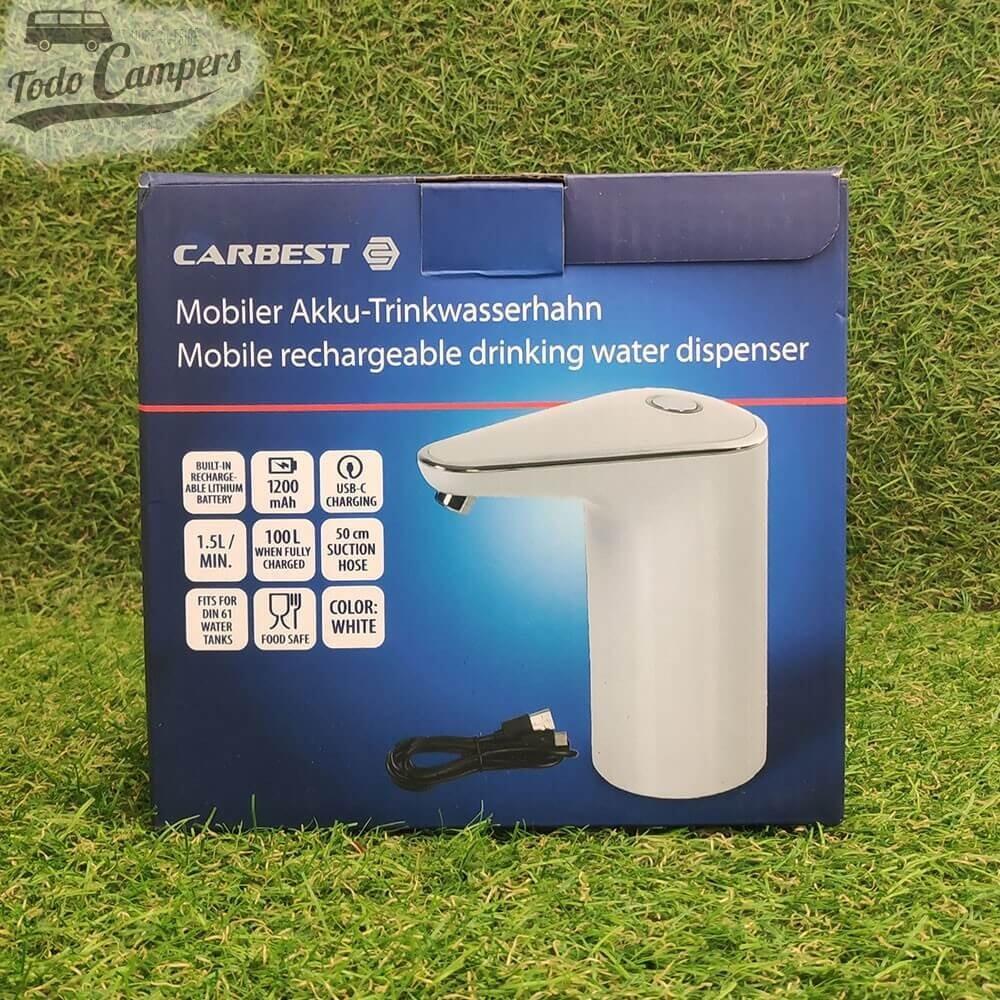 Dispensador de agua portátil a batería USB Carbest para garrafas - Blanco 4/7