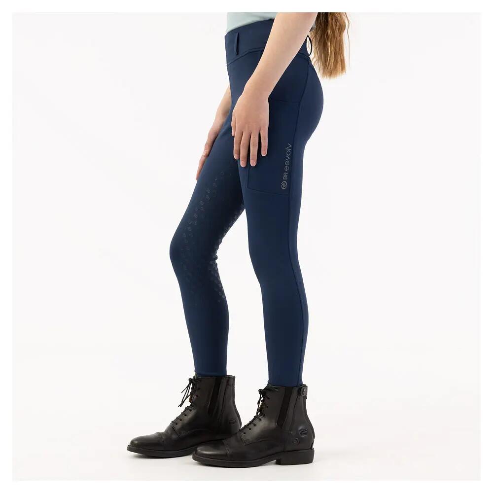 Pantalon équitation mid grip fille BR Equitation Eevolv Kika 3/4