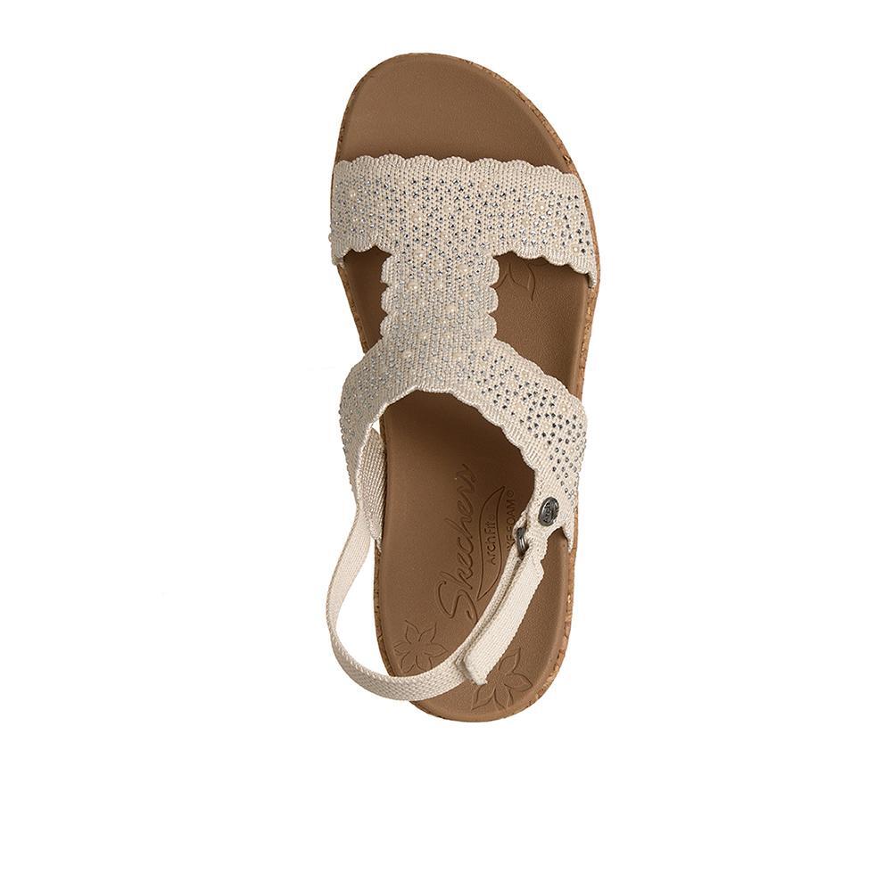 Sandalias Skechers Mujer Arch Fit Beverlee 2.0  Blanco 3/4