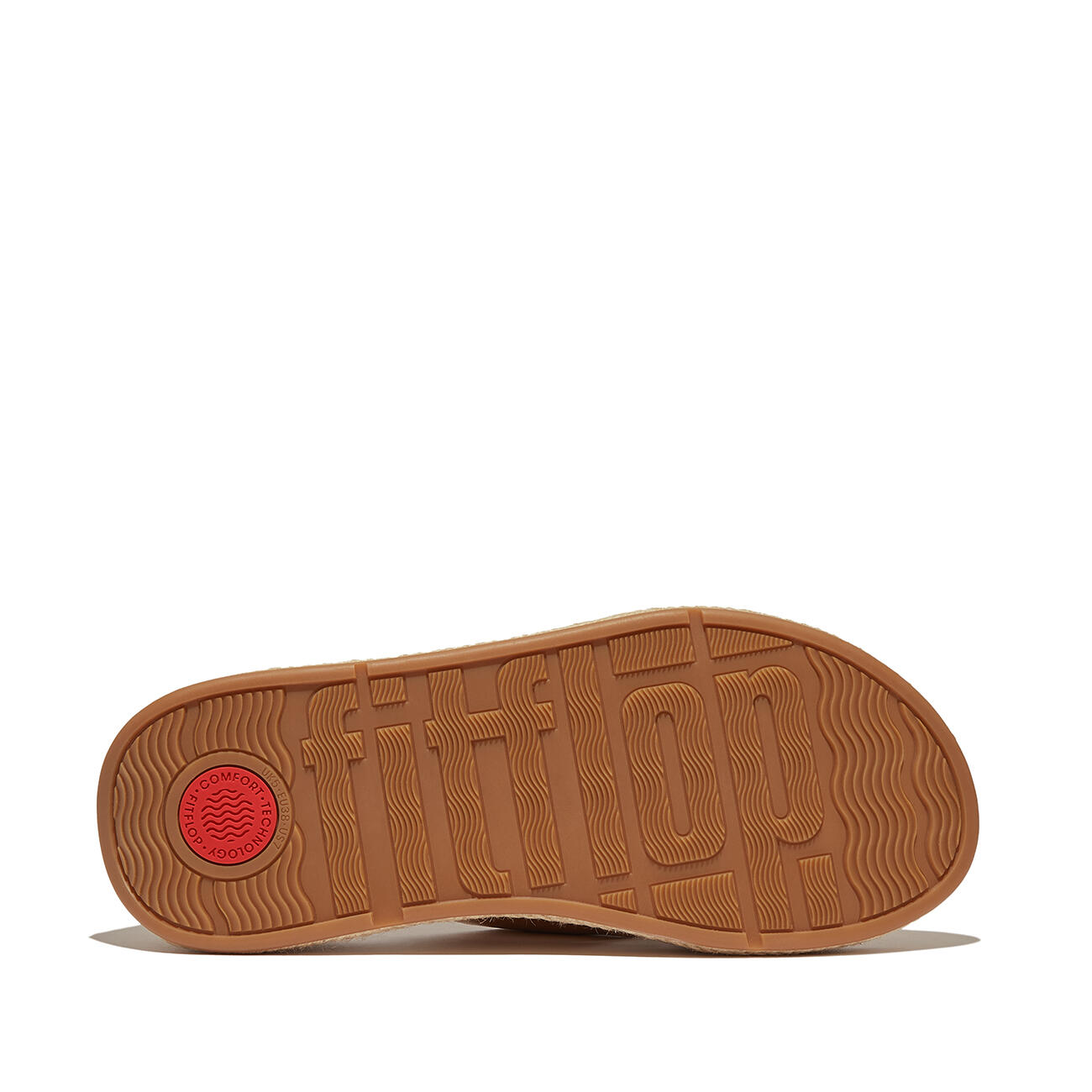 FITFLOP FitFlop F-Mode Espadrille Buckle M/Leather Flatform Slides  ROS 40 4/7