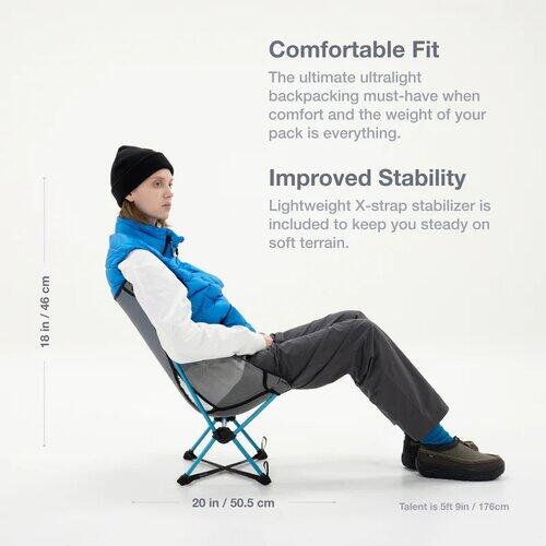 Silla Plegable Camping Trekking Helinox Chair Zero LT Cyan 534g 6/7