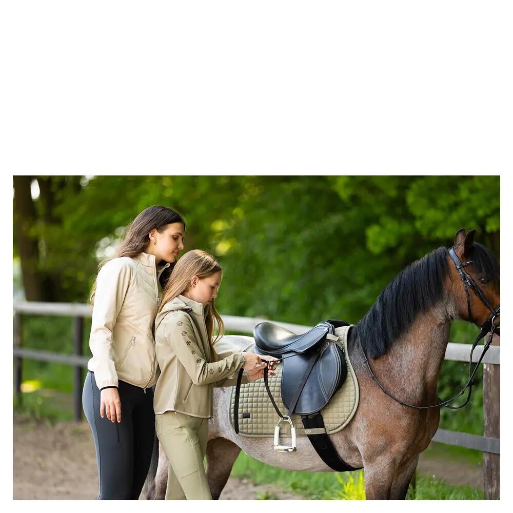 Veste équitation full zip fille BR Equitation Eevolv Softshell Kayla 3/4