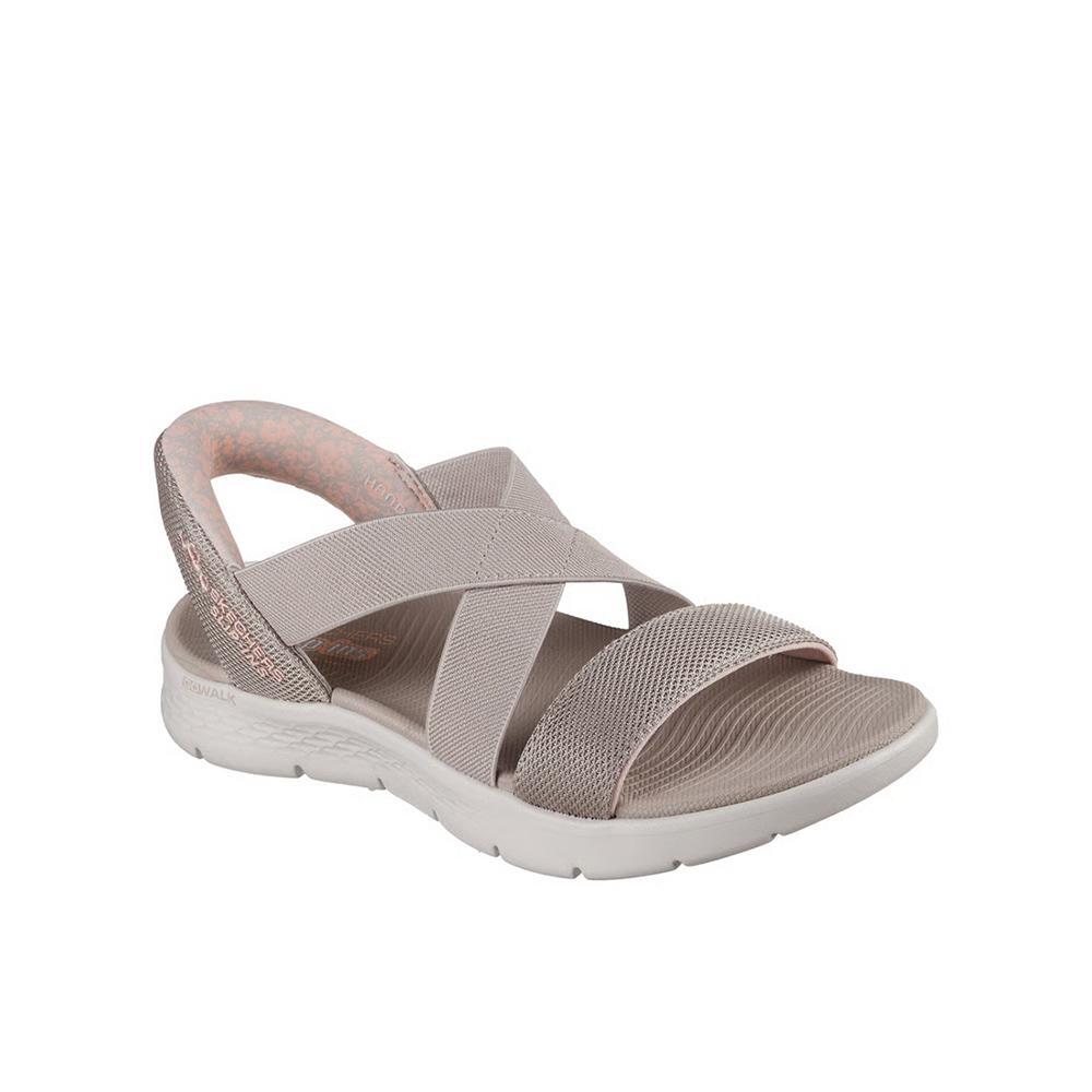 Sandalias Skechers Mujer Go Walk Flex Belle Beige 2/4