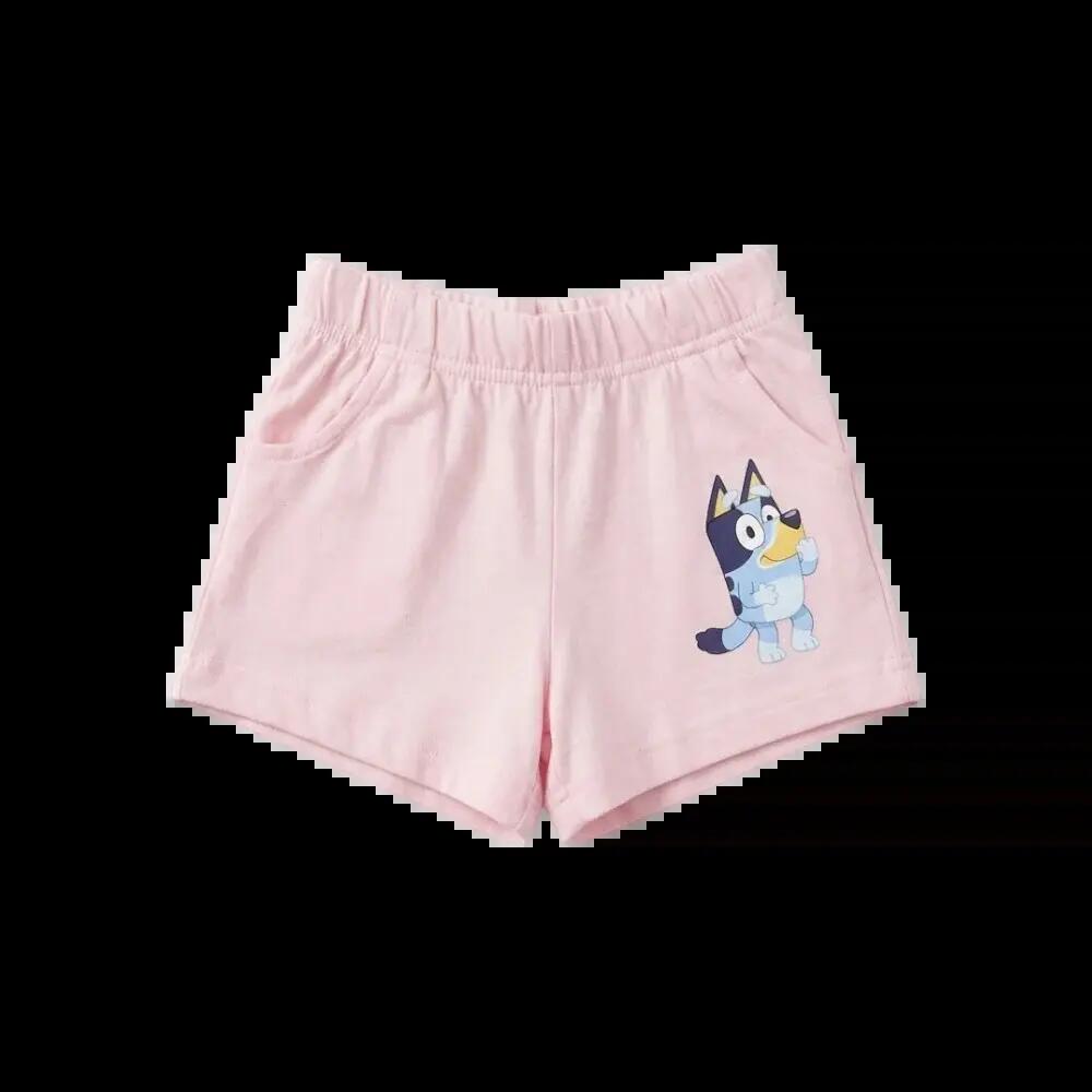 Set 2 piese pentru copii, mânecă scurtă, 100% bumbac, roz, Bluey 3/3