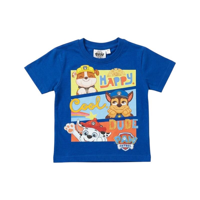 Set 2 piese pentru copii, mânecă scurtă, 100% bumbac, multicolor, Paw Patrol