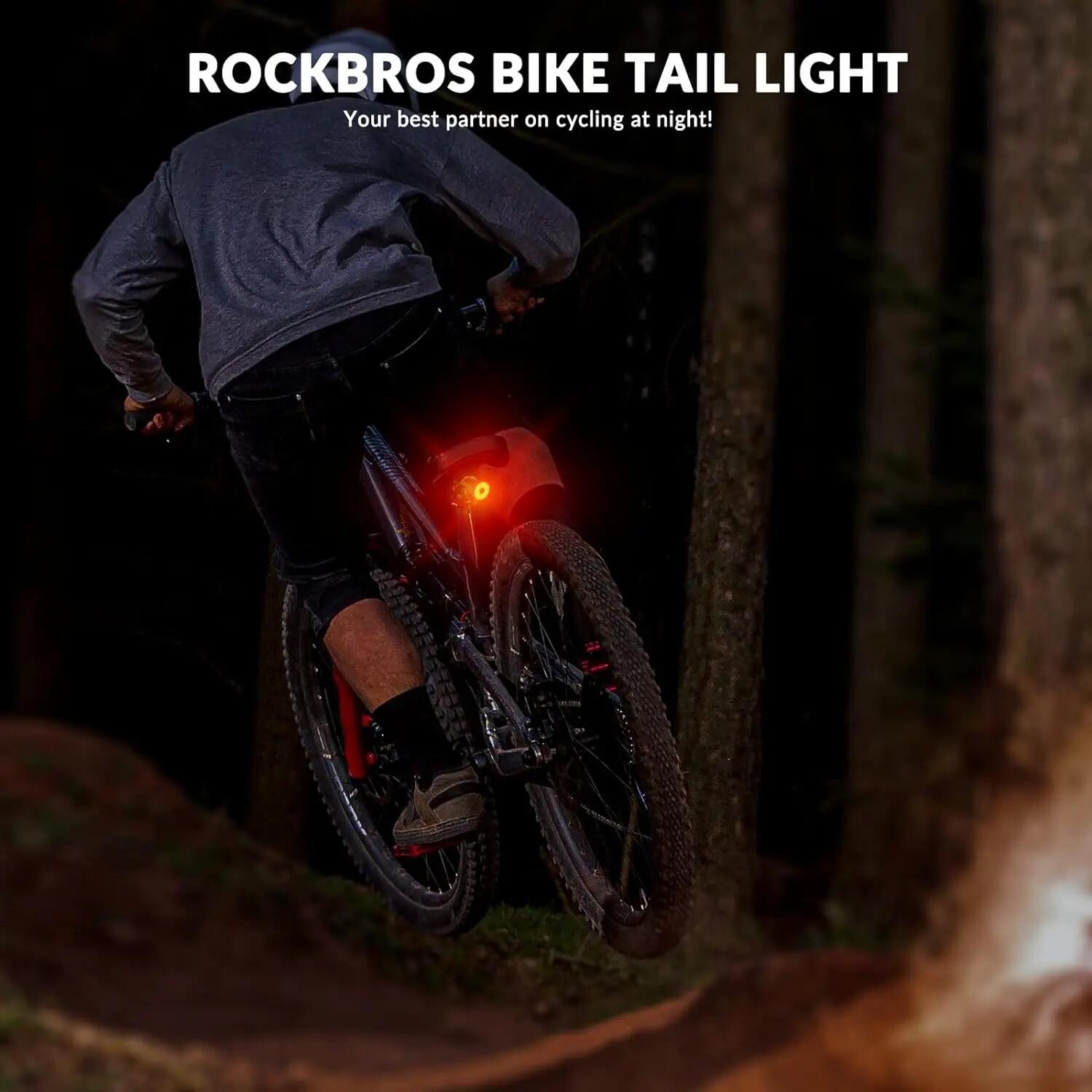 Lampka rowerowa tylna pod siodło ROCKBROS (24520500001) WR05 6/7
