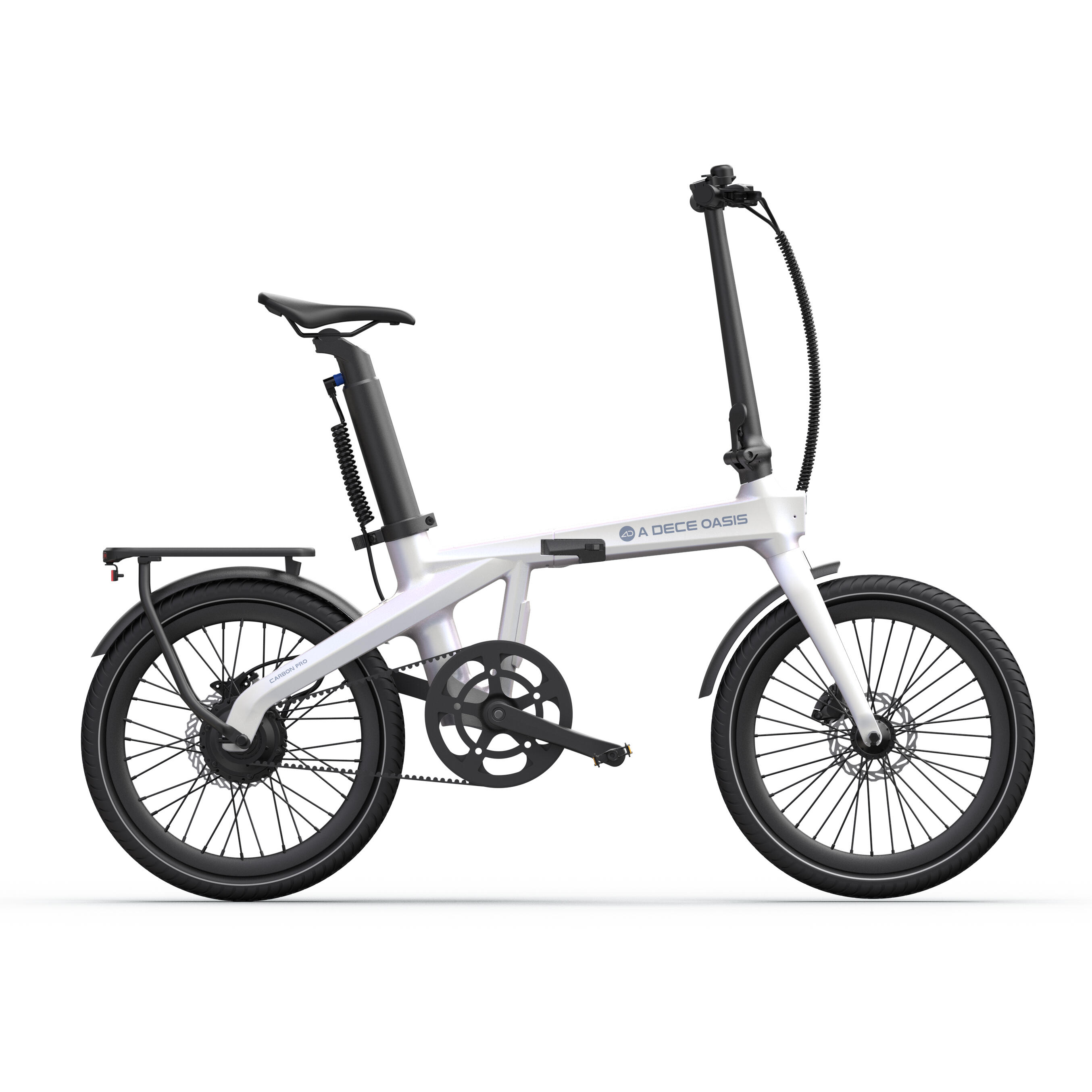 ADO CarbonPro Opvouwbare Elektrische Fiets, EBike Riemaandrijving, GPS, LCD, APP 6/7