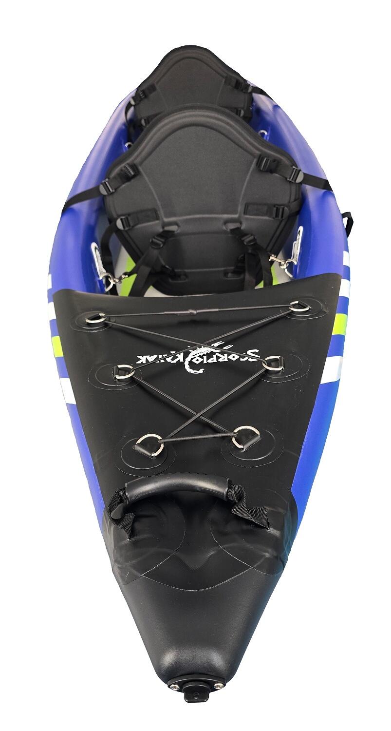 Kajak pompowany dwuosobowy do pływania Scorpio kayak DS 473 New dropstich 7/7