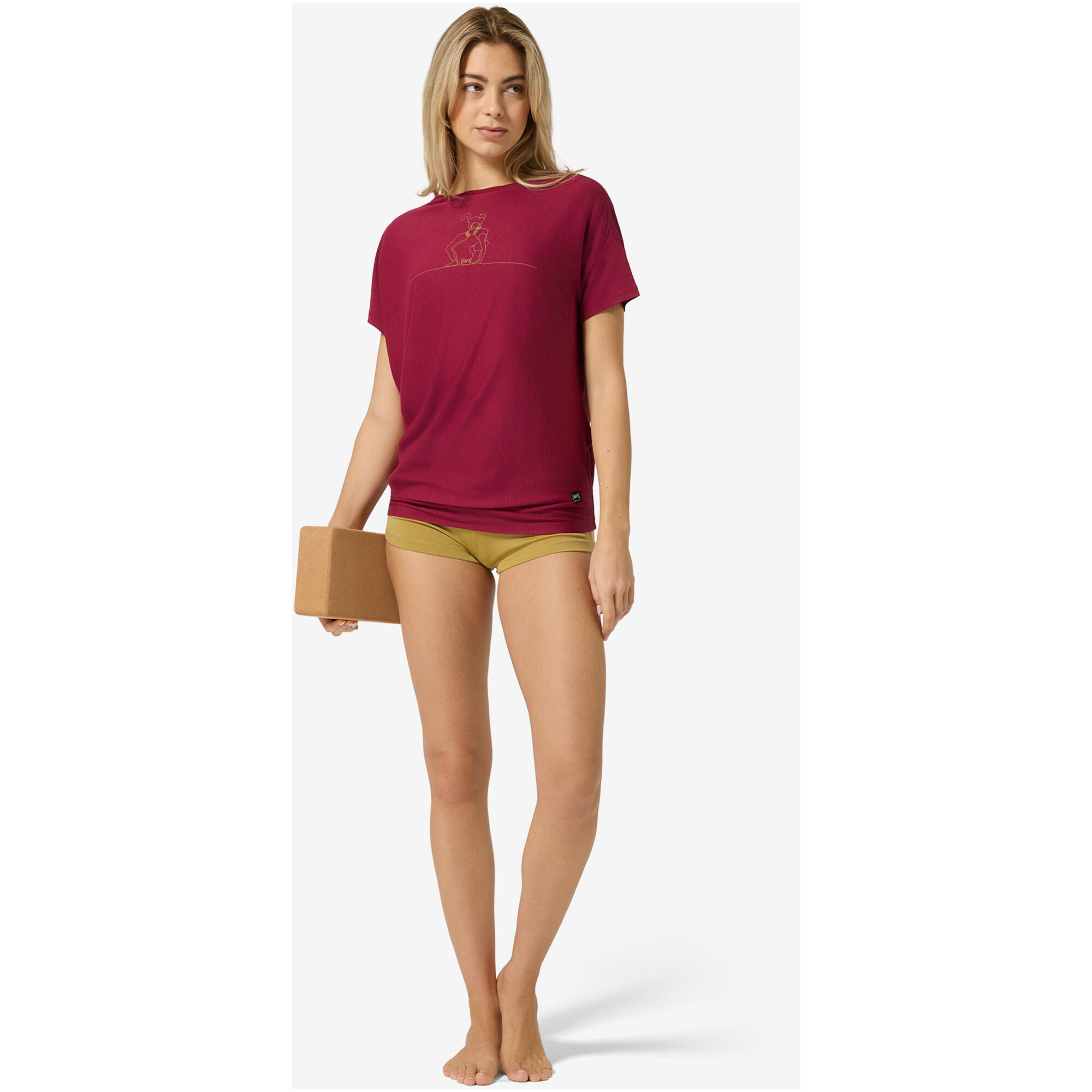 Koszulka damska SUPER.NATURAL W Cat Yoga Loose Tee 2/5