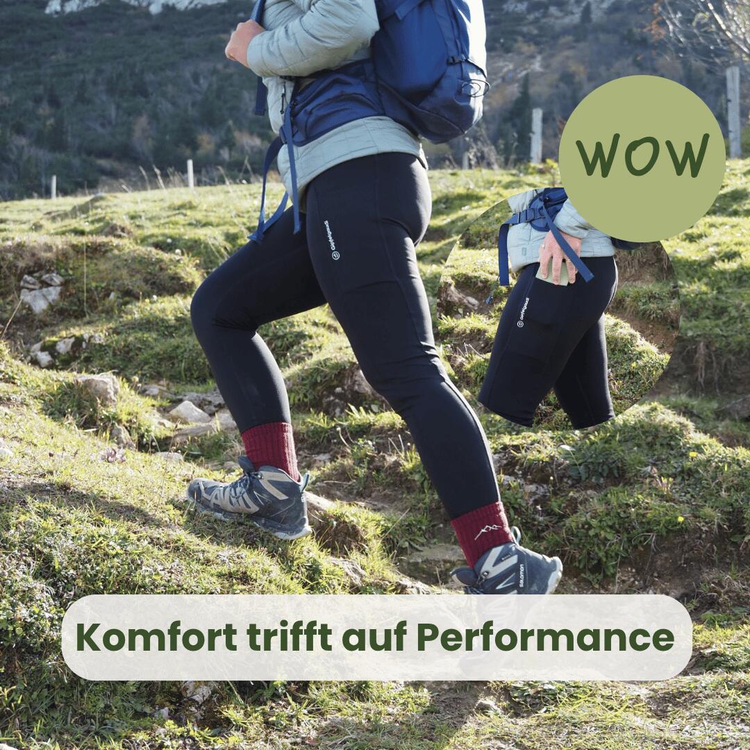 Gipfelgaudi Wanderleggings Dunkelblau 5/6