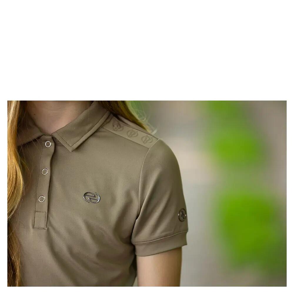 Reit-Poloshirt für Mädchen BR Equitation Eevolv Kaitlyn 3/4