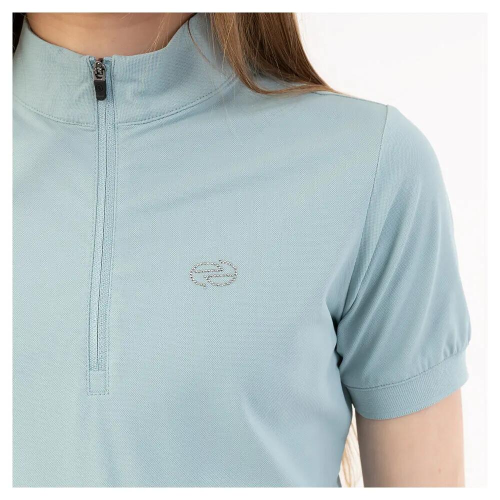 Polo d'équitation demi-zip fille BR Equitation Eevolv Kady 3/3