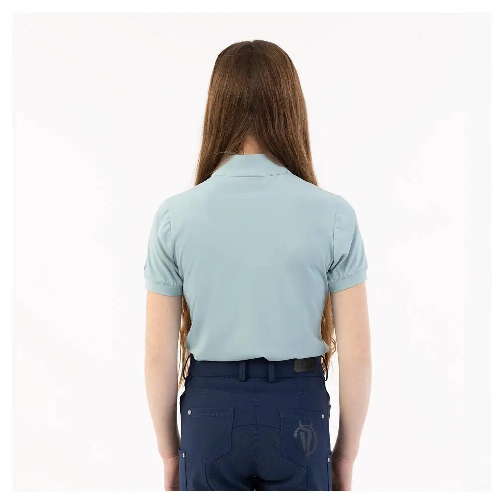 Polo d'équitation demi-zip fille BR Equitation Eevolv Kady 2/3