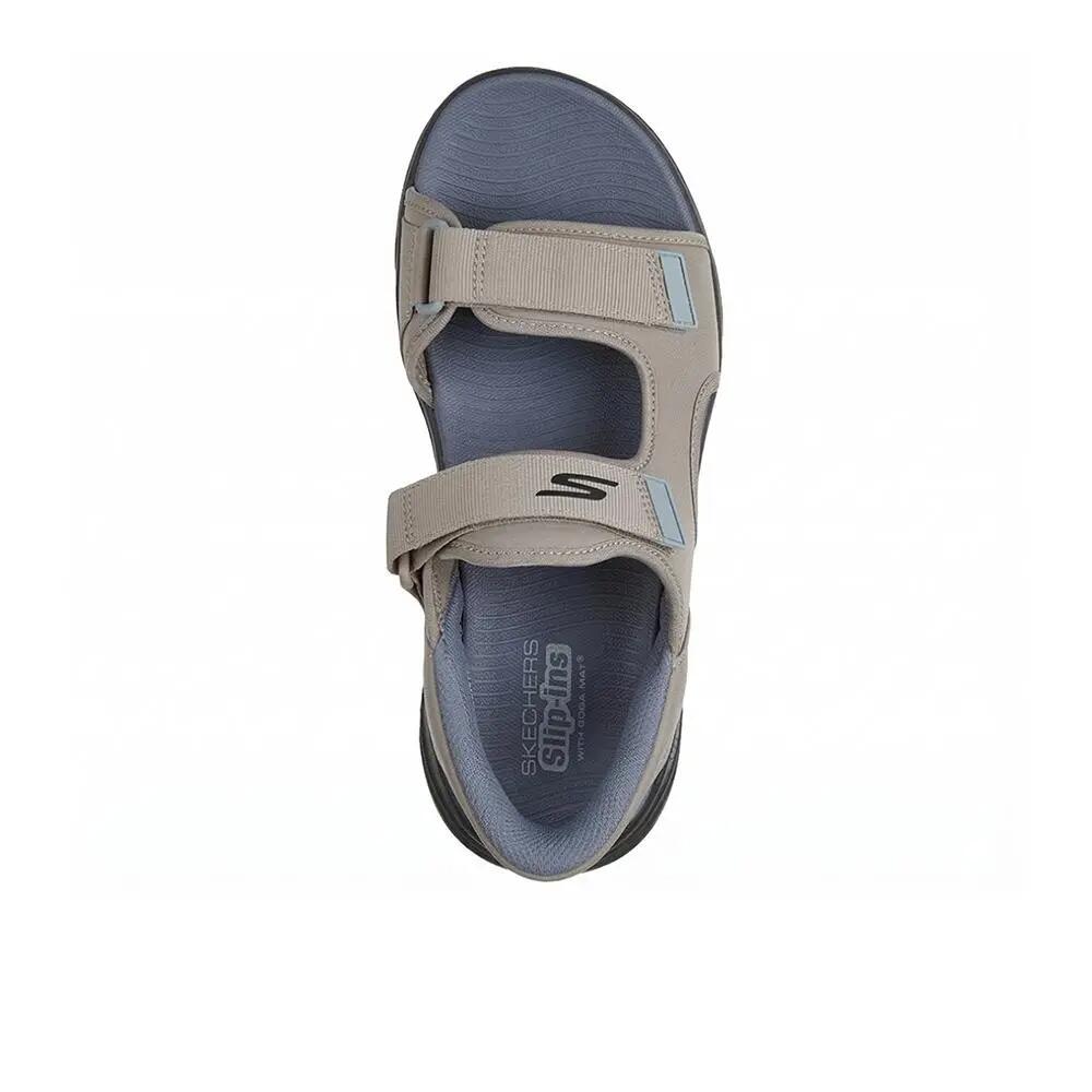 Sandalias Skechers Hombre Go Walk 8 Gris oscuro 3/4