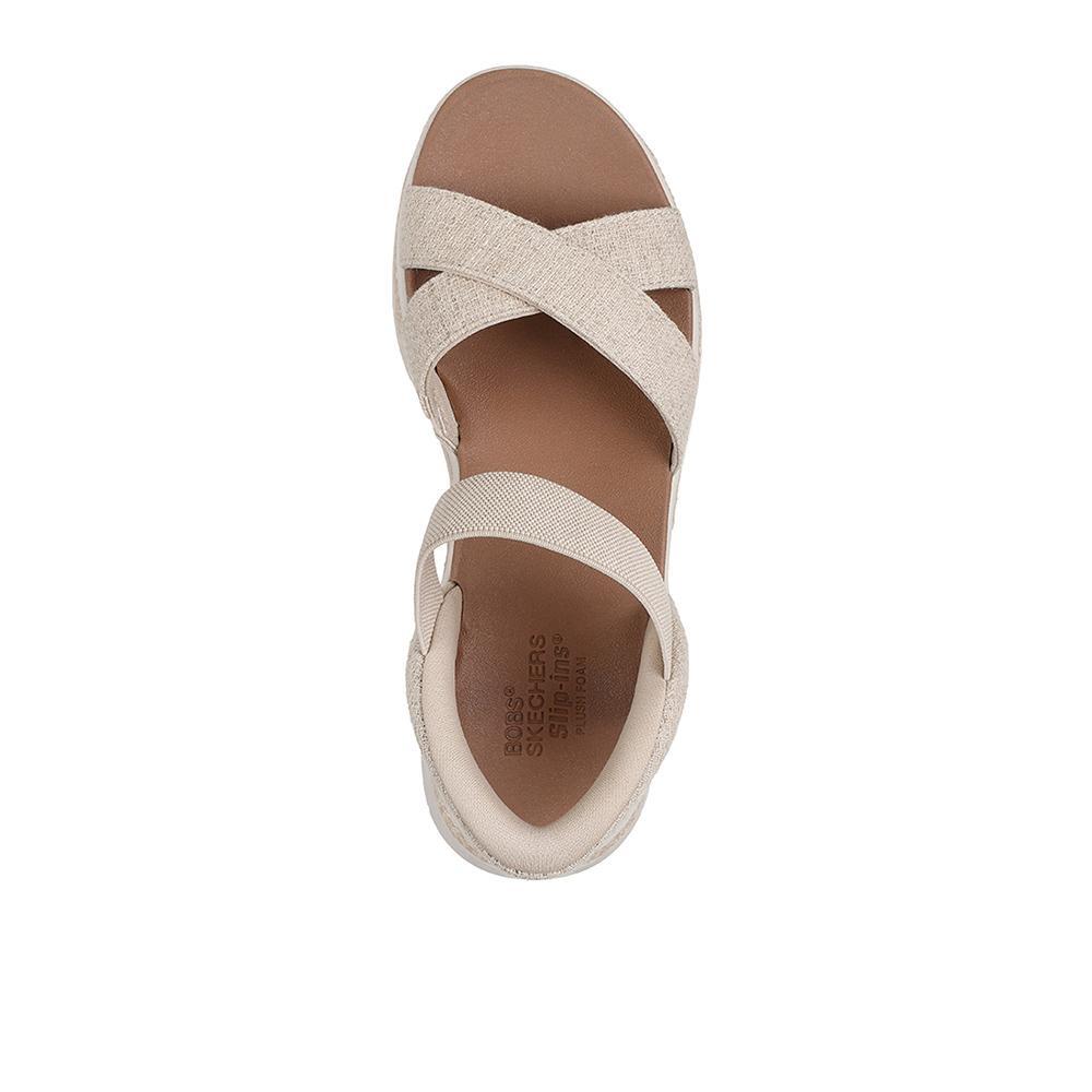 Sandalias Skechers Mujer Bobs Sun Ray Bright Take Natural 3/4