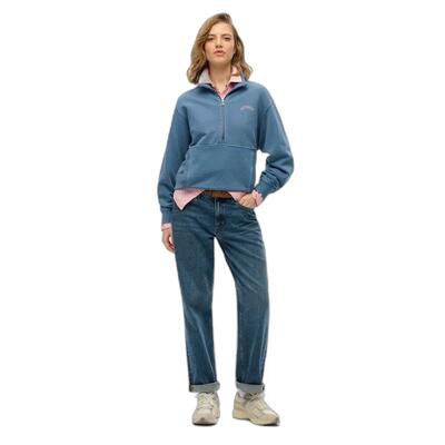Damessweatshirt met rits superdry essential