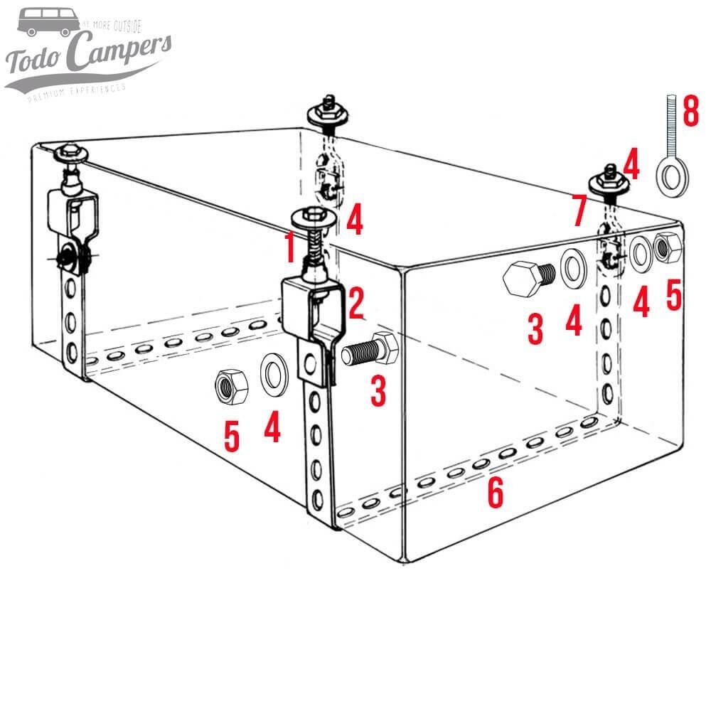 Kit de sujeción de depósitos Luxus de Lilie 6/6
