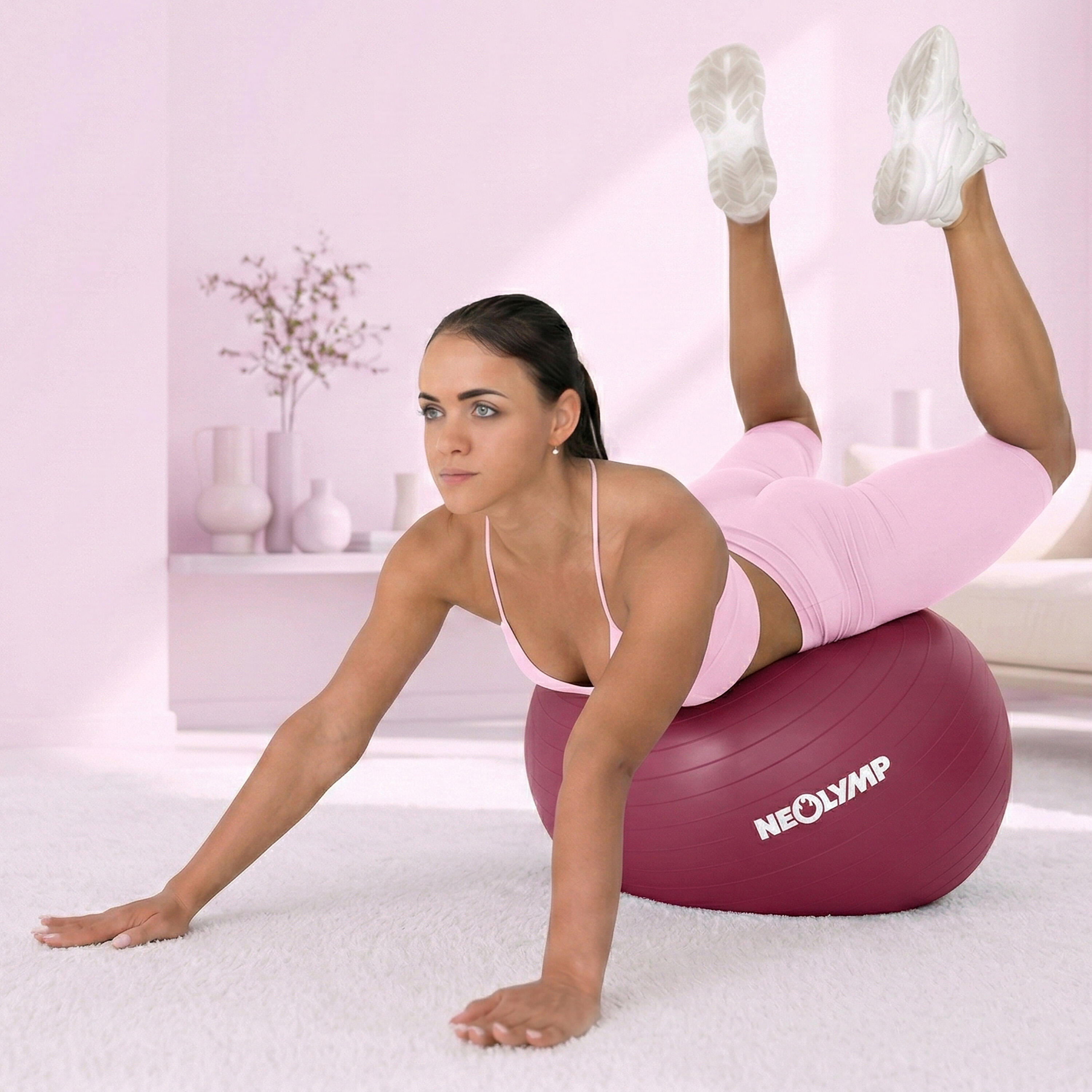 Gymnastikball ergonomisch Anti-Burst 300 kg Sitzball Homeoffice S 4/6
