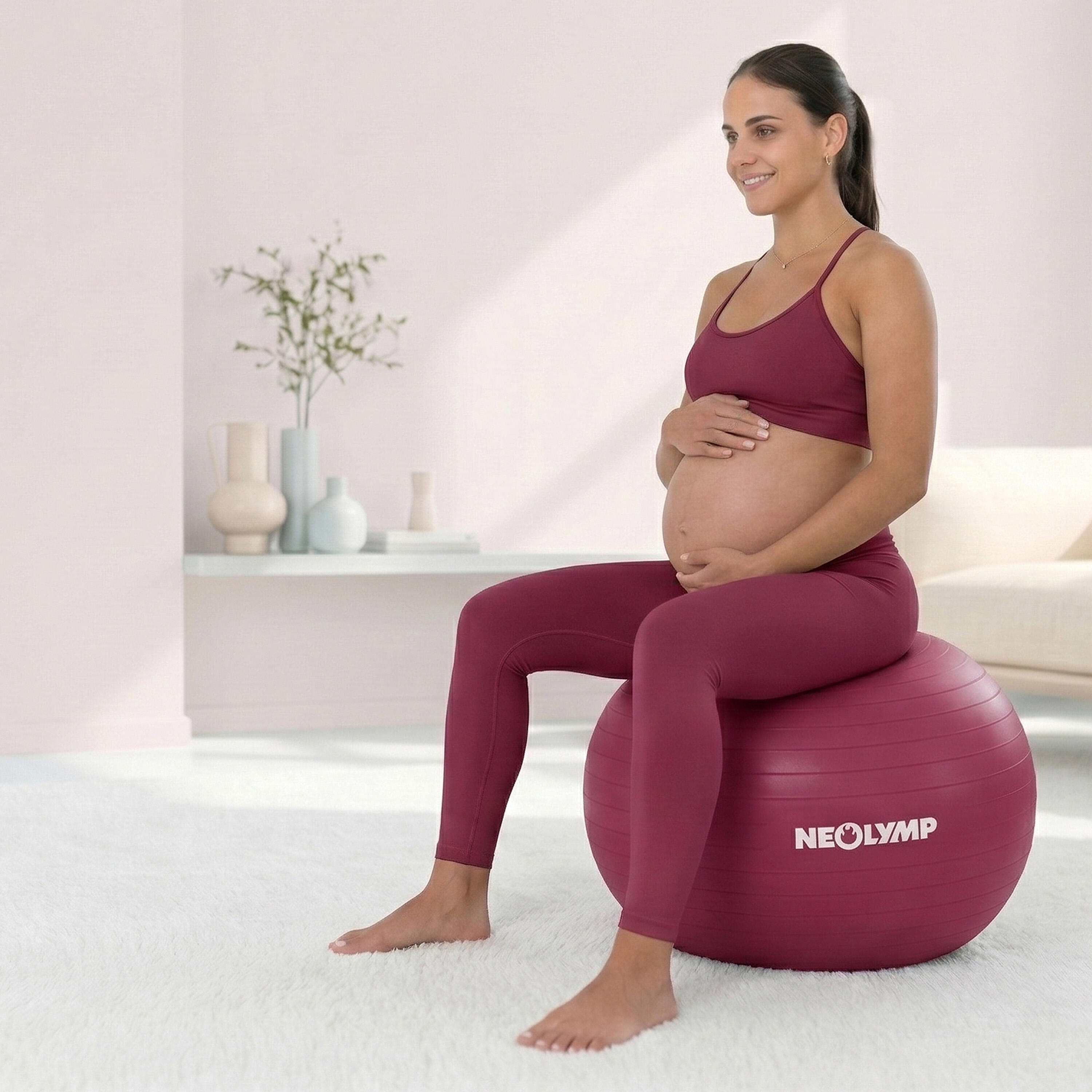 Gymnastikball ergonomisch Anti-Burst 300 kg Sitzball Homeoffice S 6/6