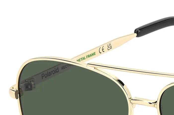 Ochelari de soare copii cu lentile polarizate Polaroid PLD 8073 S, auriu verde 5/6
