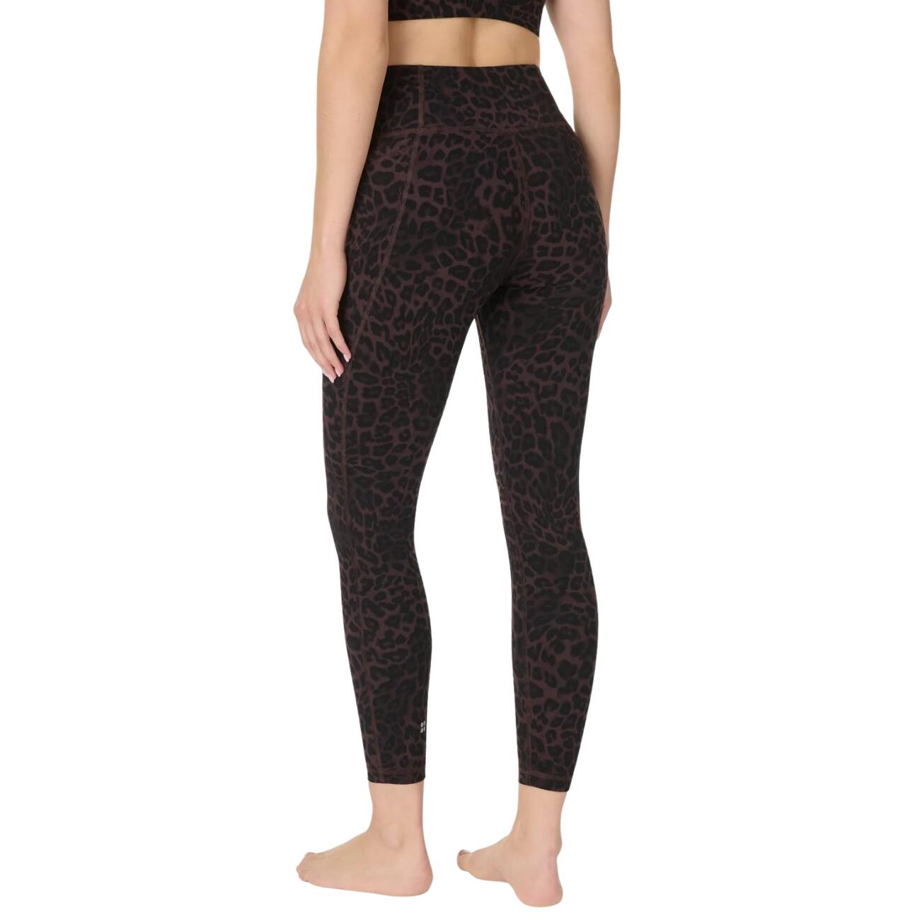 SWEATY BETTY Ultimate 7/8 Yoga Legging  Brown Leopard Skin Print M 4/7