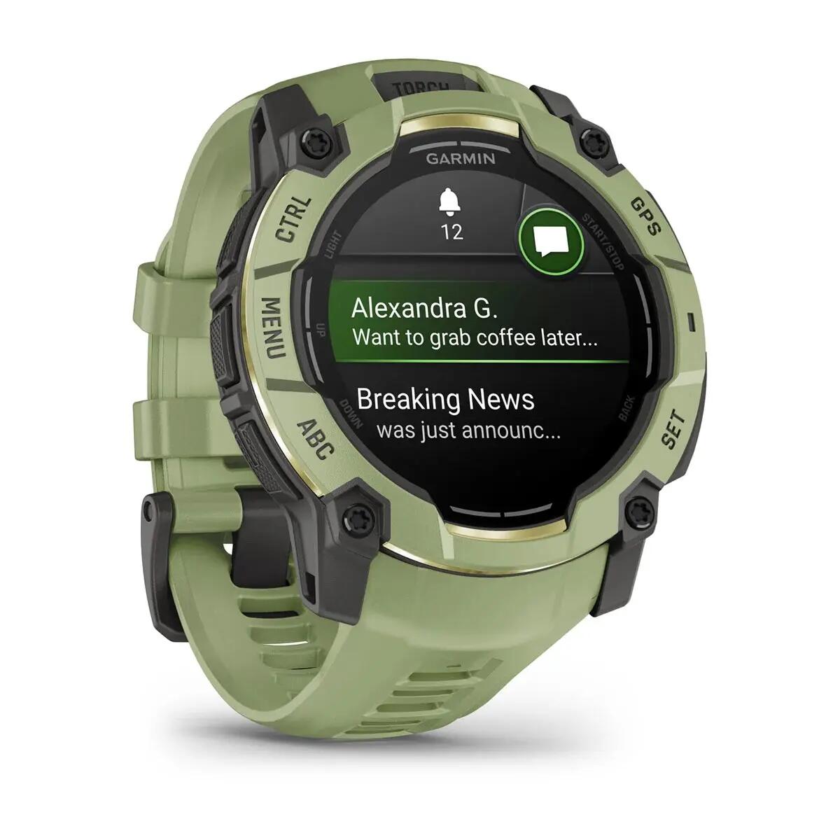 Montre GPS avec bracelet Garmin Amoled Instinct® 3 2/4