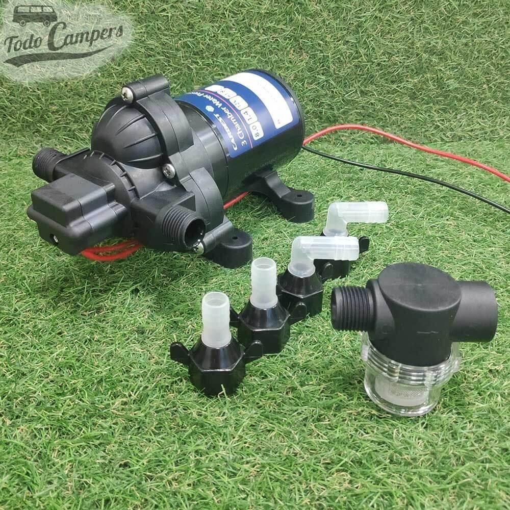 Bomba de presión 12 V de 3 cámaras Carbest 1.8 - 8 Litros 4/7