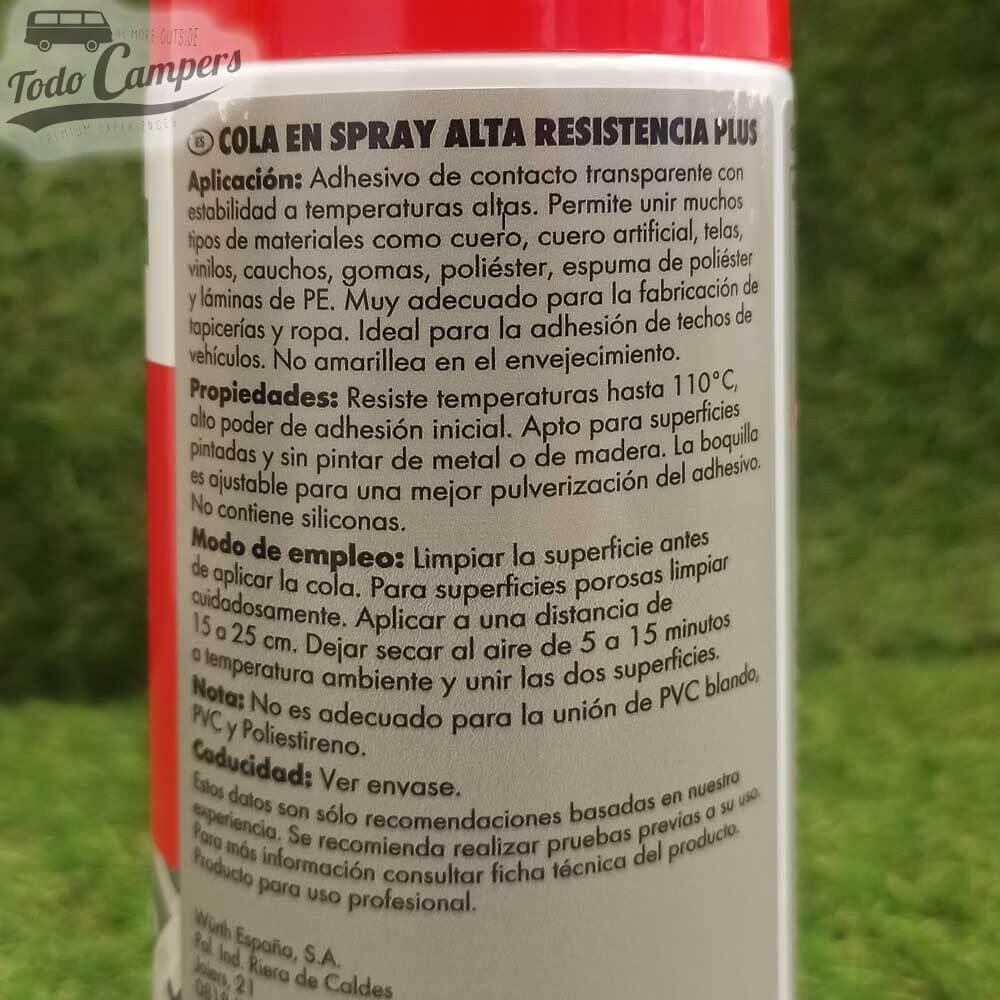 Pegamento de alta resistencia en spray Wurth Plus 5/5