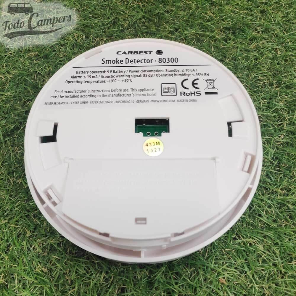 Detector de humo con alarma integrada a batería (pila de 9V) - Carbest 4/4
