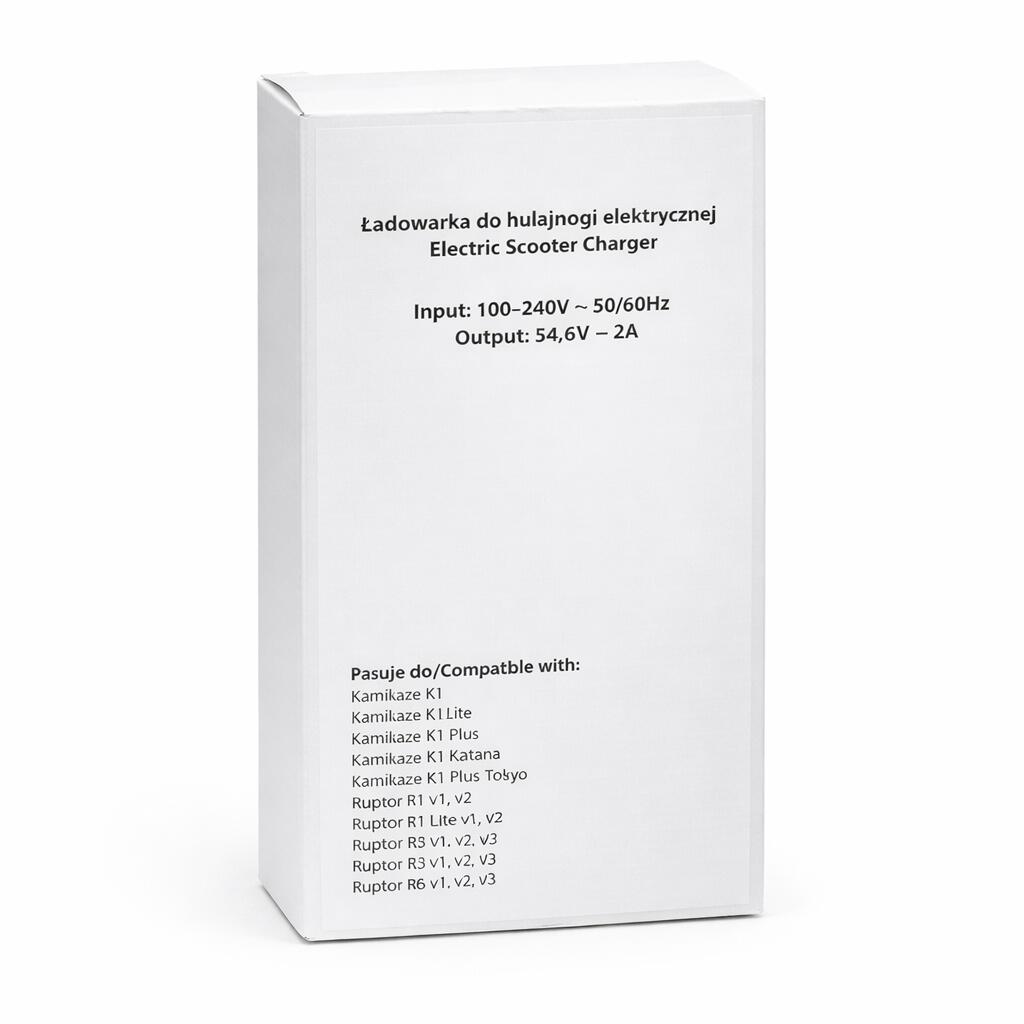 Ładowarka hulajnogi elektrycznej 54,6V 2A Kamikaze K1 / Lite / Plus /Katana 2/3