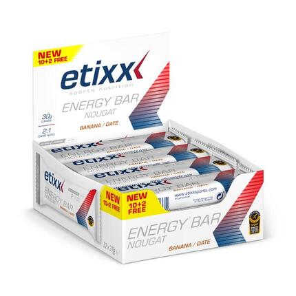 Etixx Energy Bar Nougat Banana-Date 12x37g