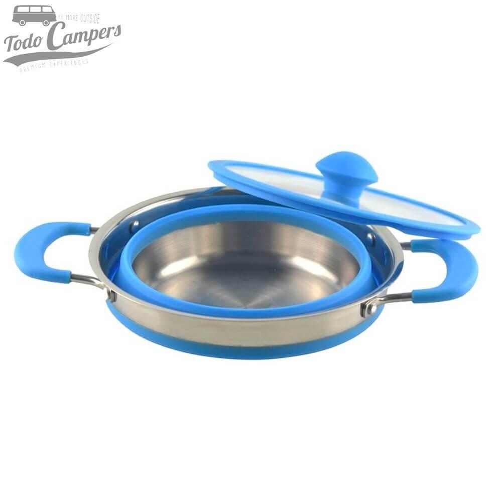 Olla plegable azul de 1,8 litros 2/6
