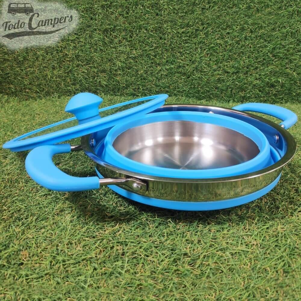 Olla plegable azul de 1,8 litros 6/6